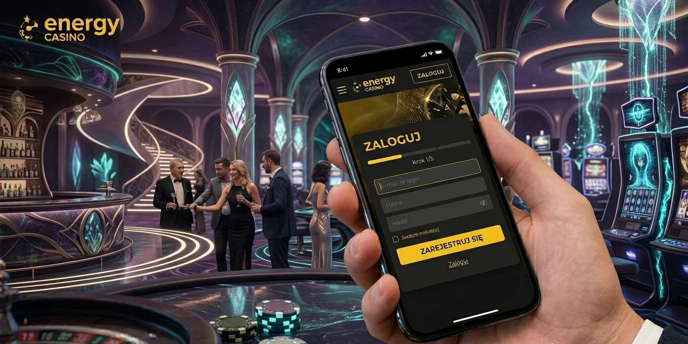 Energy Casino logowanie mobilne — widok lobby kasyna